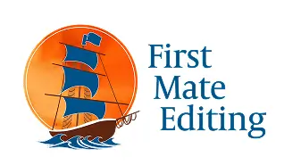 First Mate Editing White Background Logo